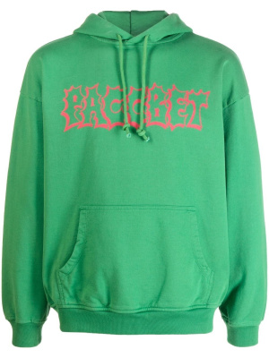 

Logo-print drawstring hoodie, PACCBET Logo-print drawstring hoodie
