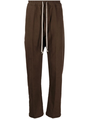 

Drop-crotch drawstring cotton trousers, Rick Owens Drop-crotch drawstring cotton trousers