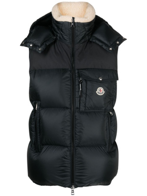 

Feather-down hooded gilet, Moncler Feather-down hooded gilet