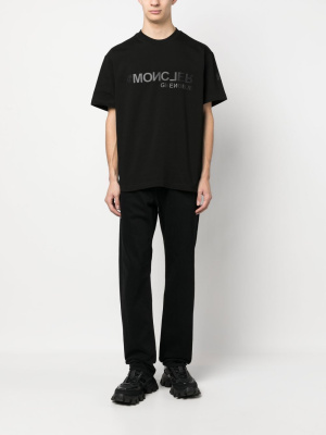 

Logo-stamp cotton T-shirt, Moncler Grenoble Logo-stamp cotton T-shirt