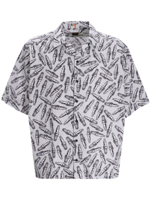 

Graphic-print cotton shirt, BOSS Graphic-print cotton shirt