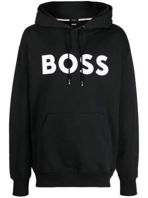 

Logo-print cotton hoodie, BOSS Logo-print cotton hoodie