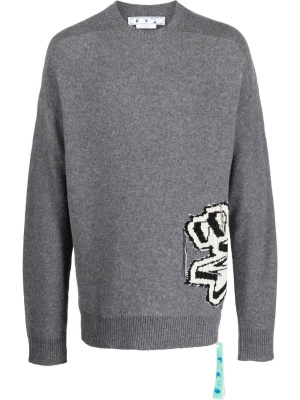 

Graffiti chunky-knit jumper, Off-White Graffiti chunky-knit jumper