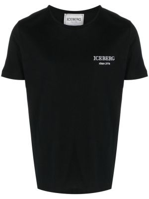 

Logo-embroidered cotton T-shirt, Iceberg Logo-embroidered cotton T-shirt