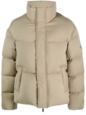 

Logo-patch padded jacket, Emporio Armani Logo-patch padded jacket