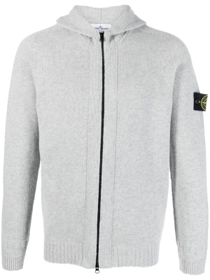 

Compass-patch zip-up hoodie, Stone Island Compass-patch zip-up hoodie