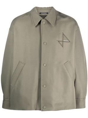 

Logo-patch shirt jacket, Emporio Armani Logo-patch shirt jacket