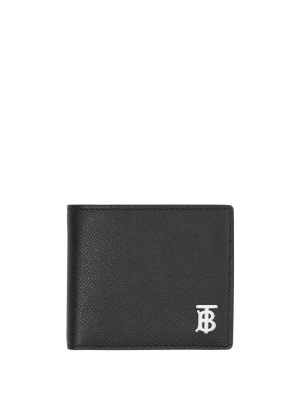 

TB grained leather bi-fold wallet, Burberry TB grained leather bi-fold wallet
