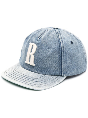 

Logo-embroidered denim cap, Rhude Logo-embroidered denim cap