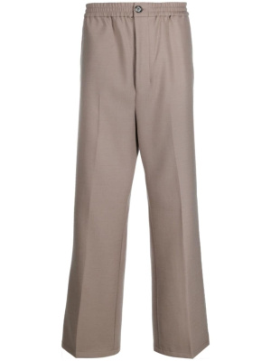

Straight-leg elastic-waist trousers, AMI Paris Straight-leg elastic-waist trousers