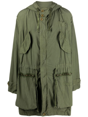 

Cargo-pocket parka coat, Moschino Cargo-pocket parka coat
