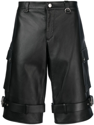 

Knee-length leather shorts, Moschino Knee-length leather shorts