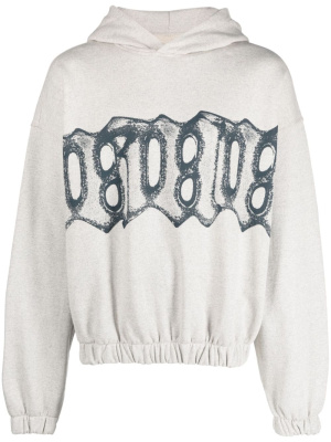 

Logo-print cotton-blend hoodie, MISBHV Logo-print cotton-blend hoodie