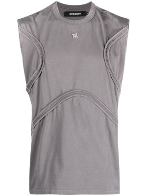 

Logo-patch cotton tank top, MISBHV Logo-patch cotton tank top