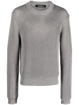 

Logo-patch ribbed jumper, MISBHV Logo-patch ribbed jumper