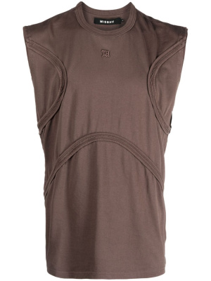 

Logo-embroidery sleeveless top, MISBHV Logo-embroidery sleeveless top