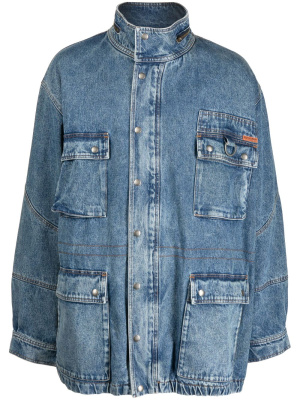 

Pocketed denim parka, Martine Rose Pocketed denim parka