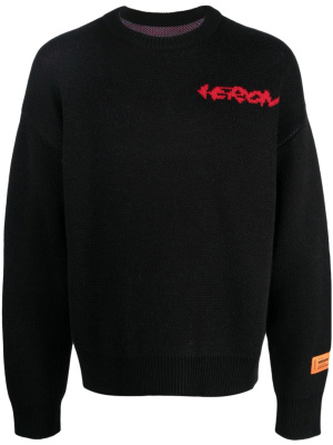 

HP Flaming wool-blend jumper, Heron Preston HP Flaming wool-blend jumper