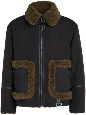 

Faux-shearling zipped jacket, Karl Lagerfeld Faux-shearling zipped jacket