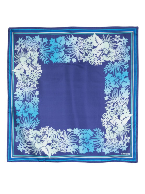

Floral-motif silk scarf, SANDRO Floral-motif silk scarf