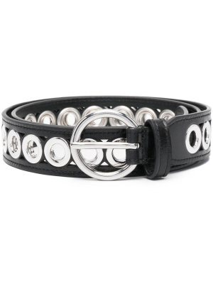 

Eyelet-detail leather belt, SANDRO Eyelet-detail leather belt