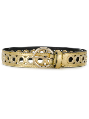 

Eyelet-embellished buckle belt, SANDRO Eyelet-embellished buckle belt