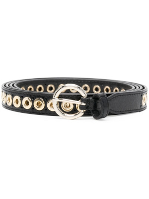 

Eyelet-detail leather belt, SANDRO Eyelet-detail leather belt