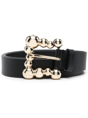 

Bubble-buckle leather belt, SANDRO Bubble-buckle leather belt