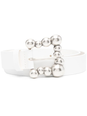 

Decorative-buckle leather belt, SANDRO Decorative-buckle leather belt