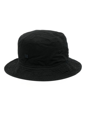 

Face-embroidered cotton bucket hat, Acne Studios Face-embroidered cotton bucket hat