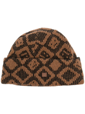 

Geometric-print beanie, Acne Studios Geometric-print beanie