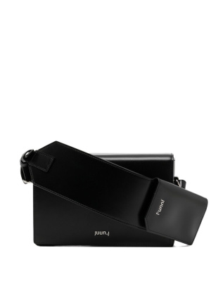 

Cross Square leather shoulder bag, Juun.J Cross Square leather shoulder bag
