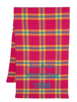 

Check-print wool scarf, Acne Studios Check-print wool scarf