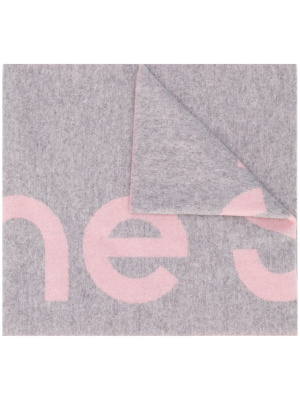 

Oversized logo intarsia scarf, Acne Studios Oversized logo intarsia scarf
