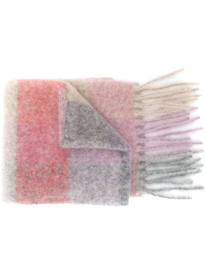 

Multi-check fringed scarf, Acne Studios Multi-check fringed scarf