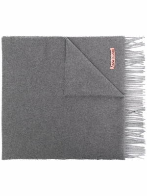 

Logo patch cashmere scarf, Acne Studios Logo patch cashmere scarf