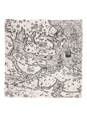 

Graphic-print silk scarf, Acne Studios Graphic-print silk scarf