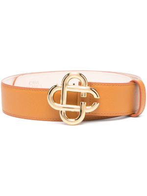 

CC logo buckle leather belt, Casablanca CC logo buckle leather belt
