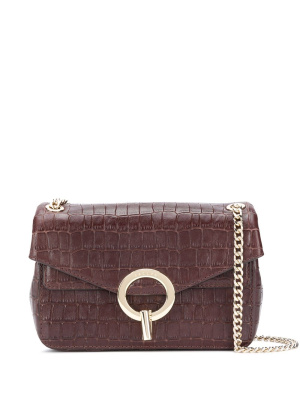 

Yza crocodile-effect shoulder bag, SANDRO Yza crocodile-effect shoulder bag