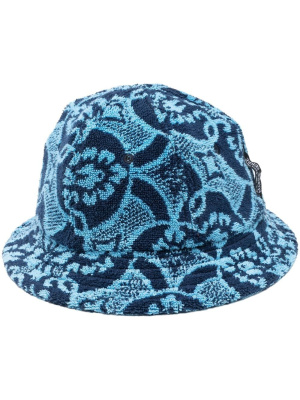 

Graphic-print cotton bucket hat, Marine Serre Graphic-print cotton bucket hat
