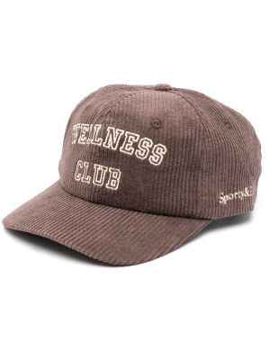 

Embroidered-logo cotton cap, Sporty & Rich Embroidered-logo cotton cap