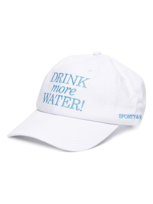 

Slogan-embroidered cotton cap, Sporty & Rich Slogan-embroidered cotton cap