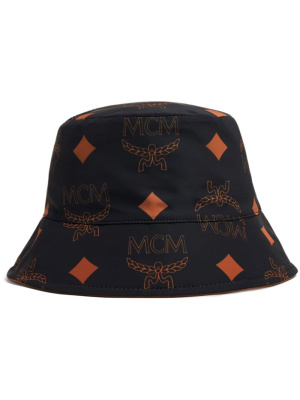 

Logo-print cotton bucket hat, MCM Logo-print cotton bucket hat
