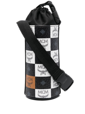 

Ottomar Checkerboard Logo bottle holder, MCM Ottomar Checkerboard Logo bottle holder