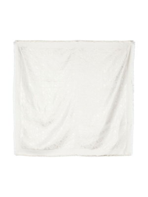 

Monogram-knit square scarf, MCM Monogram-knit square scarf
