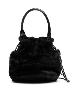 

Faux-fur drawstring bucket bag, Y's Faux-fur drawstring bucket bag