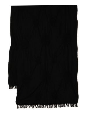 

Wool fringe-detail scarf, Y's Wool fringe-detail scarf