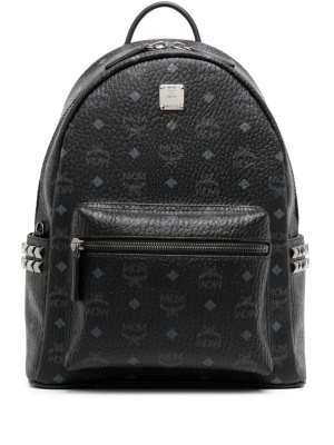

Logo print studded backpack, MCM Logo print studded backpack