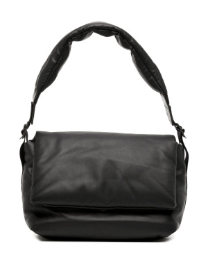 

Foldover leather shoulder bag, Y's Foldover leather shoulder bag