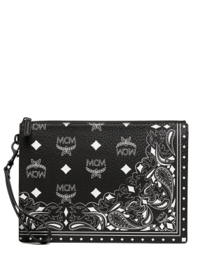 

Medium Aren bandana-print clutch bag, MCM Medium Aren bandana-print clutch bag